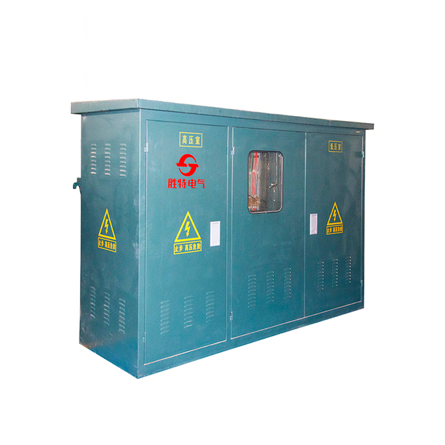 Subestación compacta tipo caja con transformador tipo pedestal de electricidad ZGS11 1250kVA 10kV 0.4kV