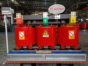 SCB10 1600 KVA 10/0,4 kilovoltios transformador de poder de tipo seco de resina moldeada de alto voltaje de 3 fases
