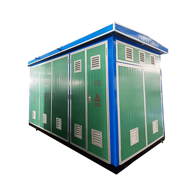 Subestación transformadora compacta prefabricada tipo caja de voltaje medio-alto YBP 125kVA 10kV 0.4kV