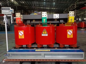 SCB10/11 400 KVA 10/11 tipo seco interior de la resina del molde de 0,4 kilovoltios transformador de poder de alto voltaje de 3 fases